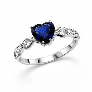 Кольцо серебряное фантазия с фианитами Silver Style 17.5 р. (11875.66 sku:2300104261139) 11875.66 фото