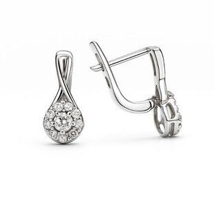 Серьги серебряные фантазия с россыпью Silver Style (24201.30 sku:2300104139919) 24201.30 фото
