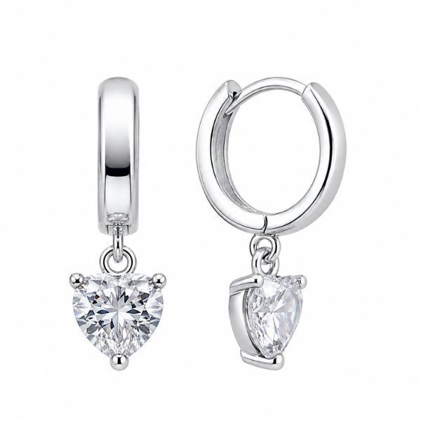Сережки-кільця (конго) срібні з фіанітами Silver Style (24921.55 sku:2300103957583) 24921.55 фото