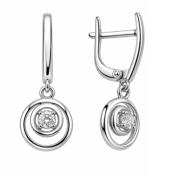 Сережки срібні Фантазія з фіанітами Silver Style (21771.30 sku:2300103551088) 21771.30 фото