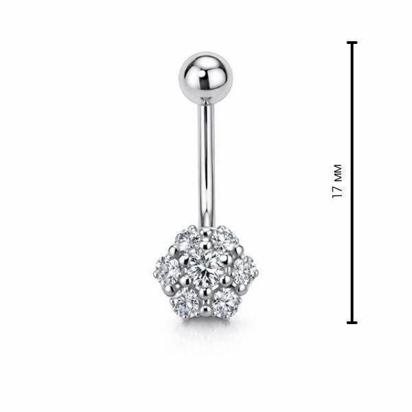 Пирсинг серебряный с фианитами Silver Style (32651.20 sku:2300104187804) 32651.20 фото