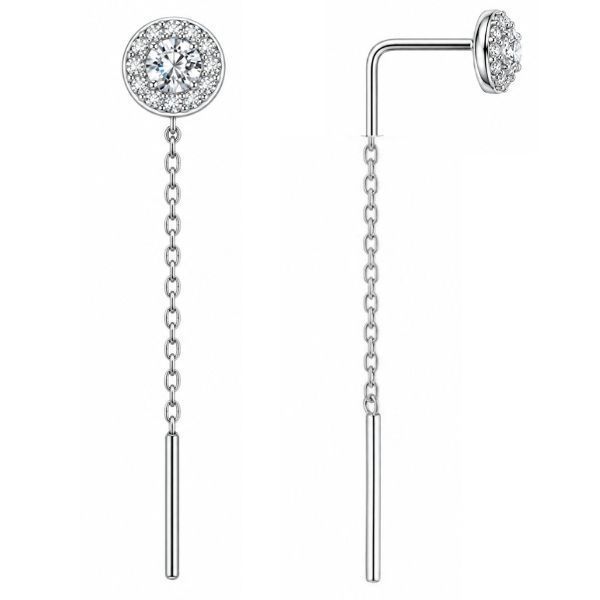 Серьги-протяжки серебряные с фианитами Silver Style (32901.30 sku:2300104224875) 32901.30 фото