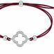 Браслет на нити шамбола Клевер с фианитами Silver Style 15-20 р. (800146.12 sku:2300104306373) 800146.12 фото 3