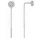 Серьги-протяжки серебряные с фианитами Silver Style (32901.30 sku:2300104224875) 32901.30 фото 2
