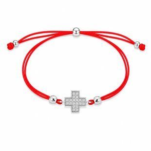 Браслет на нити шамбола Крест Silver Style 15-20 р. (80241.12 sku:2300104214302) 80241.12 фото