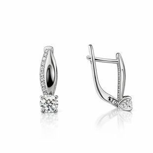 Серьги серебряные Фантазия с фианитами Silver Style (20261.40 sku:2300104235307) 20261.40 фото