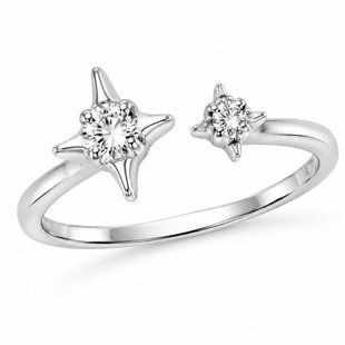 Каблучка срібна фантазія з фіанітами Silver Style 17 р. (11541.30 sku:2300104217716) 11541.30 фото