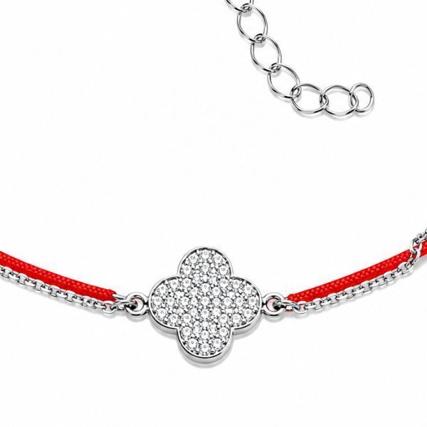 Браслет серебряный Клевер с фианитами Silver Style 16-20 р. (82581.49.10 sku:2300104367800) 82581.49.10 фото