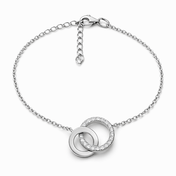 Браслет серебряный фантазия с фианитами Silver Style 17-21 р. (81031.12 sku:2300104206833) 81031.12 фото