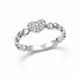 Каблучка срібна Серце з фіанітами Silver Style 17 р. (11711.10 sku:2300103898251) 11711.10 фото 1