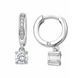 Серьги-кольца (конго) серебряные фантазия с россыпью Silver Style (22441.40 sku:2300103696628) 22441.40 фото 1