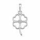 Подвес серебряный Клевер с фианитом Silver Style (41331.20 sku:2300104261498) 41331.20 фото 1