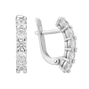 Серьги серебряные дорожка с фианитами Silver Style (22711.30 sku:2300104239084) 22711.30 фото