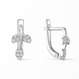Серьги серебряные Фантазия с фианитами Silver Style (24551.10 sku:2300104183080) 24551.10 фото