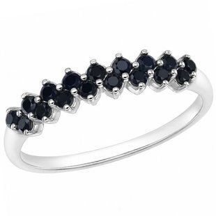 Каблучка срібна фантазія з фіанітами Silver Style 17.5 р. (10112.15 sku:2300104042615) 10112.15 фото