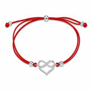 Браслет на нити шамбола Сердце Silver Style 15-20 р. (80121.100 sku:2300104269715) 80121.100 фото