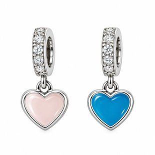 Подвес серебряный Сердце с эмалью и фианитом Silver Style (508750.12 sku:2300104413453) 508750.12 фото