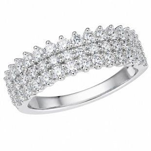 Каблучка срібна фантазія з фіанітами Silver Style 17 р. (10951.20 sku:2300104131401) 10951.20 фото