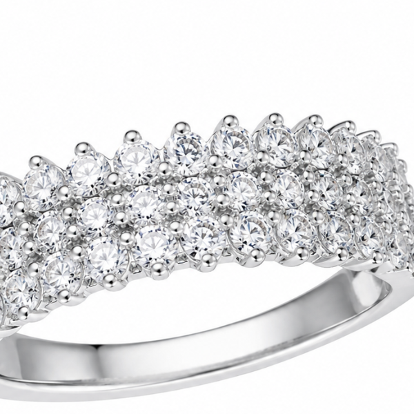 Кольцо серебряное фантазия с фианитами Silver Style 17 р. (10951.20 sku:2300104131401) 10951.20 фото