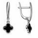 Серьги серебряные Клевер с эмалью Silver Style (219721.00 sku:2300103843619) 219721.00 фото 1