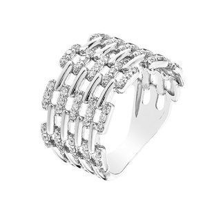 Кольцо серебряное фантазия с россыпью Silver Style 15 р. (КВ2434 sku:4443006106516) КВ2434 фото