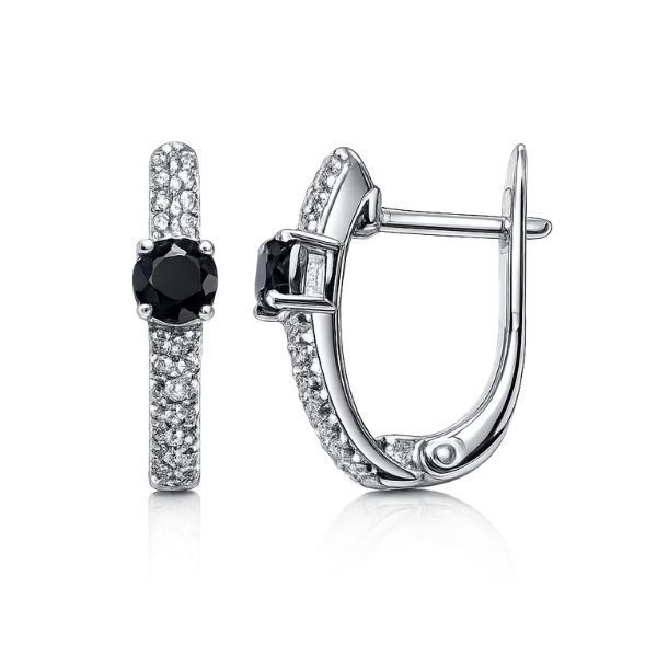 Серьги серебряные Фантазия с фианитами Silver Style (20443.40 sku:2300103397655) 20443.40 фото