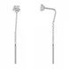 Сережки-протяжки срібні з фіанітами Silver Style (32881.40 sku:2300104040833) 32881.40 фото 2