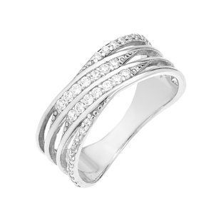 Кольцо серебряное фантазия с россыпью Silver Style 18.5 р. (10241.12 sku:2300104307684) 10241.12 фото