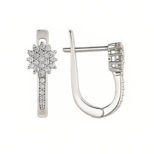 Серьги серебряные Фантазия с фианитами Silver Style (24771.10 sku:2300104102258) 24771.10 фото