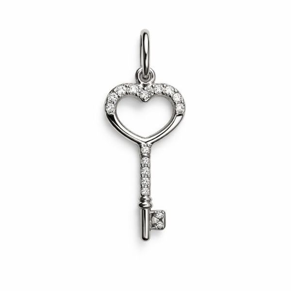 Підвіска срібна Ключ з фіанітами Silver Style (41881.12 sku:2300103800216) 41881.12 фото