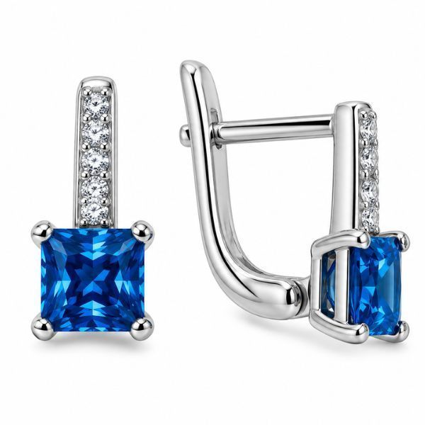 Серьги серебряные Фантазия с фианитами Silver Style (24076.55 sku:2300103944279) 24076.55 фото