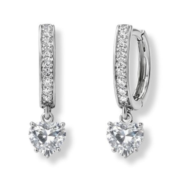 Серьги-кольца (конго) серебряные фантазия с россыпью Silver Style (24911.55 sku:2300103914395) 24911.55 фото