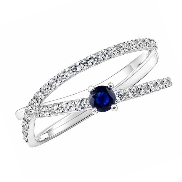 Каблучка срібна фантазія з фіанітами Silver Style 18.5 р. (10135.30 sku:2300102658191) 10135.30 фото