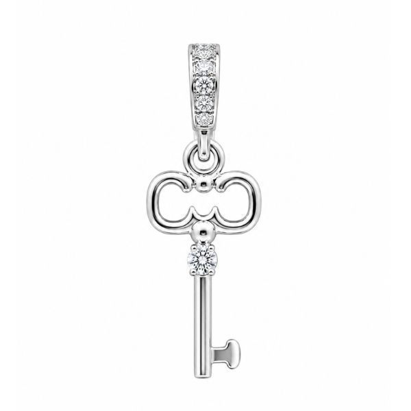 Подвес серебряный Ключ с фианитом Silver Style (50641.15 sku:2300103607181) 50641.15 фото