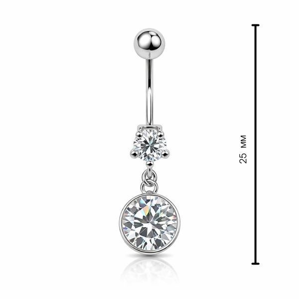 Пірсинг срібний з фіанітами Silver Style (33041.40 sku:2300103795598) 33041.40 фото