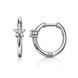 Сережки-кільця (конго) срібні з фіанітами Silver Style (20951.20 sku:2300103214976) 20951.20 фото 1
