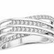 Каблучка срібна фантазія з розсипом Silver Style 17 р. (10241.12 sku:2300103141265) 10241.12 фото 3