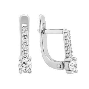 Серьги серебряные с фианитами Silver Style (20611.30 sku:2300104016425) 20611.30 фото