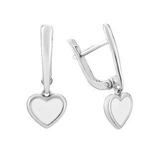 Серьги серебряные Сердце с эмалью Silver Style (219820.00 sku:2300103568857) 219820.00 фото