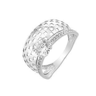 Кольцо серебряное фантазия с россыпью Silver Style 16 р. (КВ2874 sku:4443006338504) КВ2874 фото