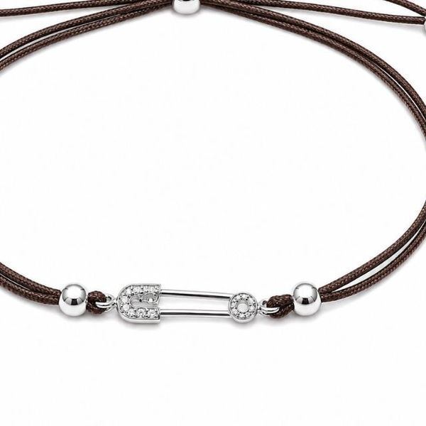 Браслет на нити шамбола Булавка с фианитами Silver Style 15-20 р. (802547.20 sku:2300104215033) 802547.20 фото