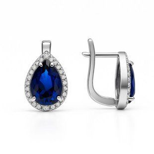 Серьги серебряные Фантазия с фианитами Silver Style (24785.69 sku:2300104015640) 24785.69 фото