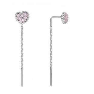 Сережки-протяжки срібні з фіанітами Silver Style (328212.15 sku:2300104228705) 328212.15 фото