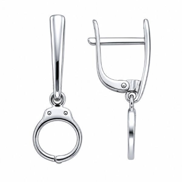 Сережки срібні фантазія без каменів Silver Style (21930.00 sku:2300103301836) 21930.00 фото