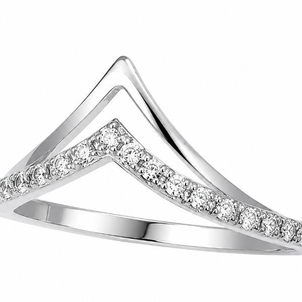 Кольцо серебряное фантазия с фианитами Silver Style 16 р. (10221.12 sku:2300103264919) 10221.12 фото