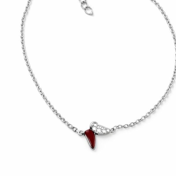 Браслет срібний Метелик з емаллю Silver Style 16-20 р. (807324006.10 sku:2300104134938) 807324006.10 фото