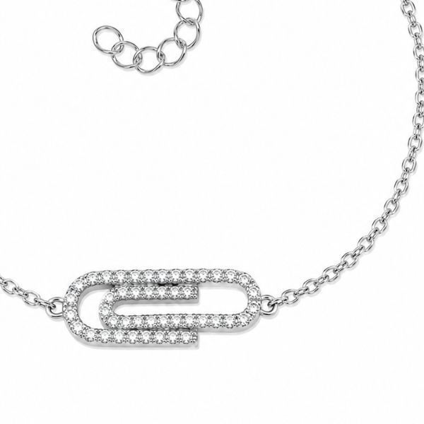 Браслет срібний фантазія з фіанітами Silver Style 16-20 р. (82501.10 sku:2300104395735) 82501.10 фото