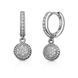 Серьги-кольца (конго) серебряные фантазия с россыпью Silver Style (23951.12 sku:2300104191313) 23951.12 фото 1
